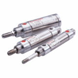 Series R./57100/M, R./57300/M + Mountings and Accessories - Roundline cylinder, Magnetic piston, single acting