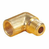 360005 - Male Elbow Adaptor, Female O/D tube to male taper ISO R thread
