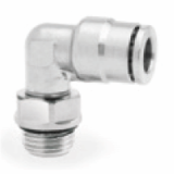 12247 - Swivel elbow adaptor, inch O/D tube to male ISO G thread