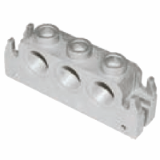 Universal end plate, side ports open - Universal sub-base options for ISO G parallel threads only
