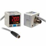 NVDM(N/P) - Electronic Vacuum Switch and Sensor with 3 Color, 3 Section Display